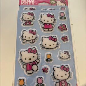 2012 Hello Kitty Pink & White Sticker Sheet